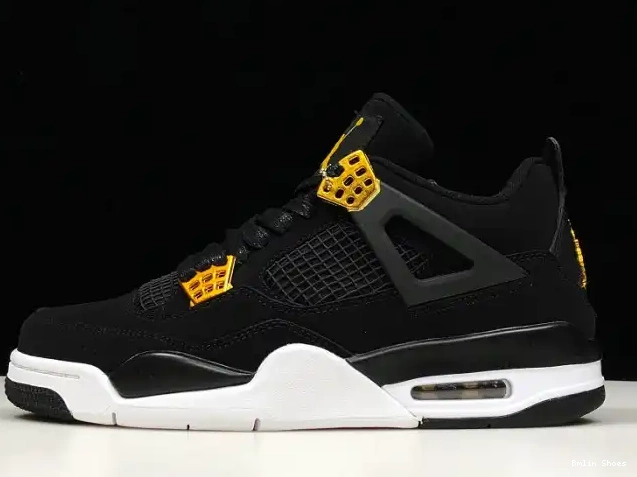 Bmlin Shoes Metallic Royalty Jordan 4 Air 308497-032 Gold-White Black 0625